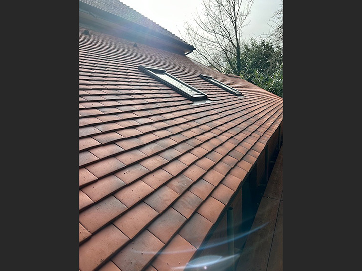 Tiled Pitched Roof for House Extension in Cringleford