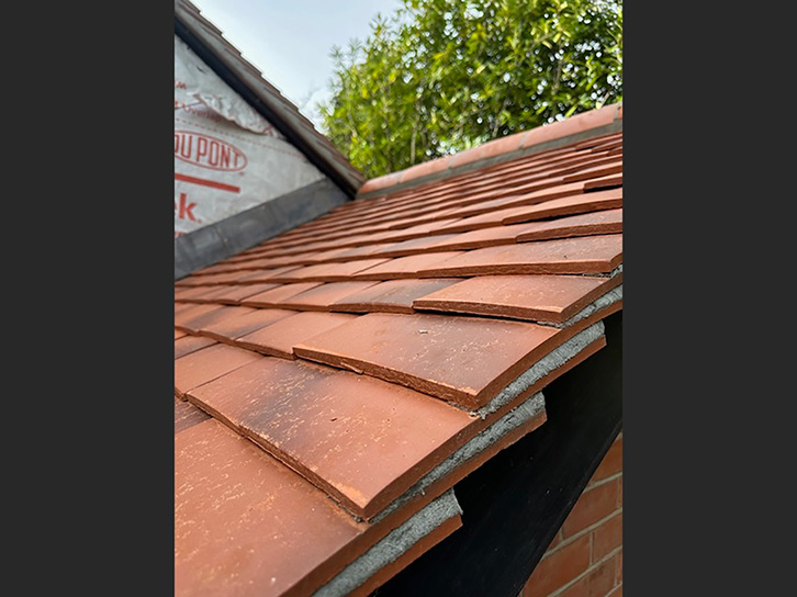 Tiled Pitched Roof for House Extension in Cringleford